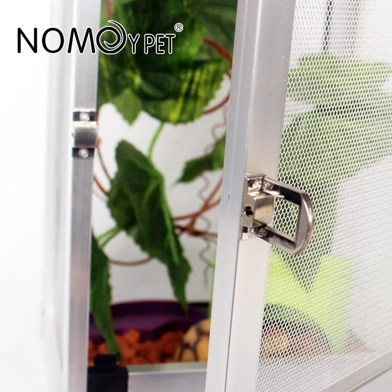 Cheap Price Terrarium Silver Color Aluminium Alloy Reptile Mesh Cage