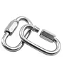 M10 outdoor M6 stainless steel D Shape Locking Carabiner M4 Stainless Steel Quick Link Chain Connector Keychain Ring Buckle