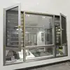 Lingyin aluminium swing windows combine casement window with steel screens