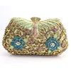 Elegant rhinestone clutch crystal evening bag wholesale women party wedding diamond handbags clutch
