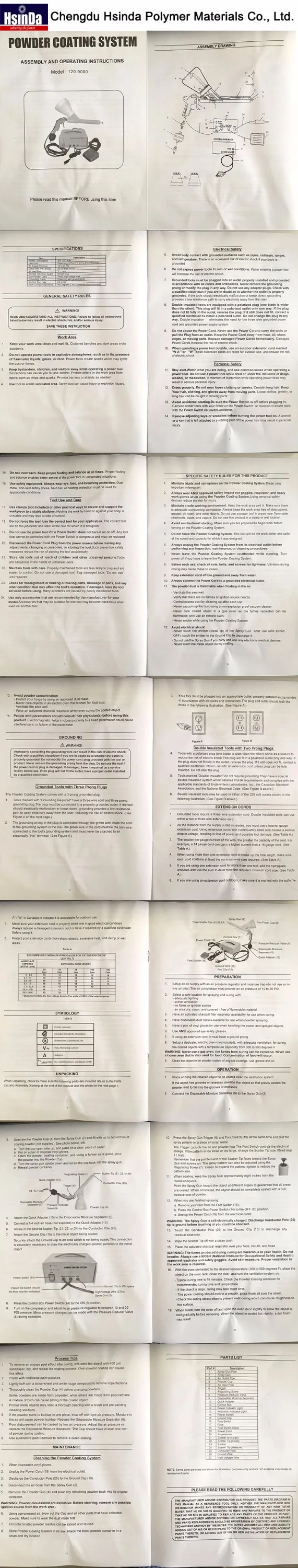 Wholesale 120-240VAC 50-60HZ Portable Powder Coating Machine Test Mini Spray Gun Equipment