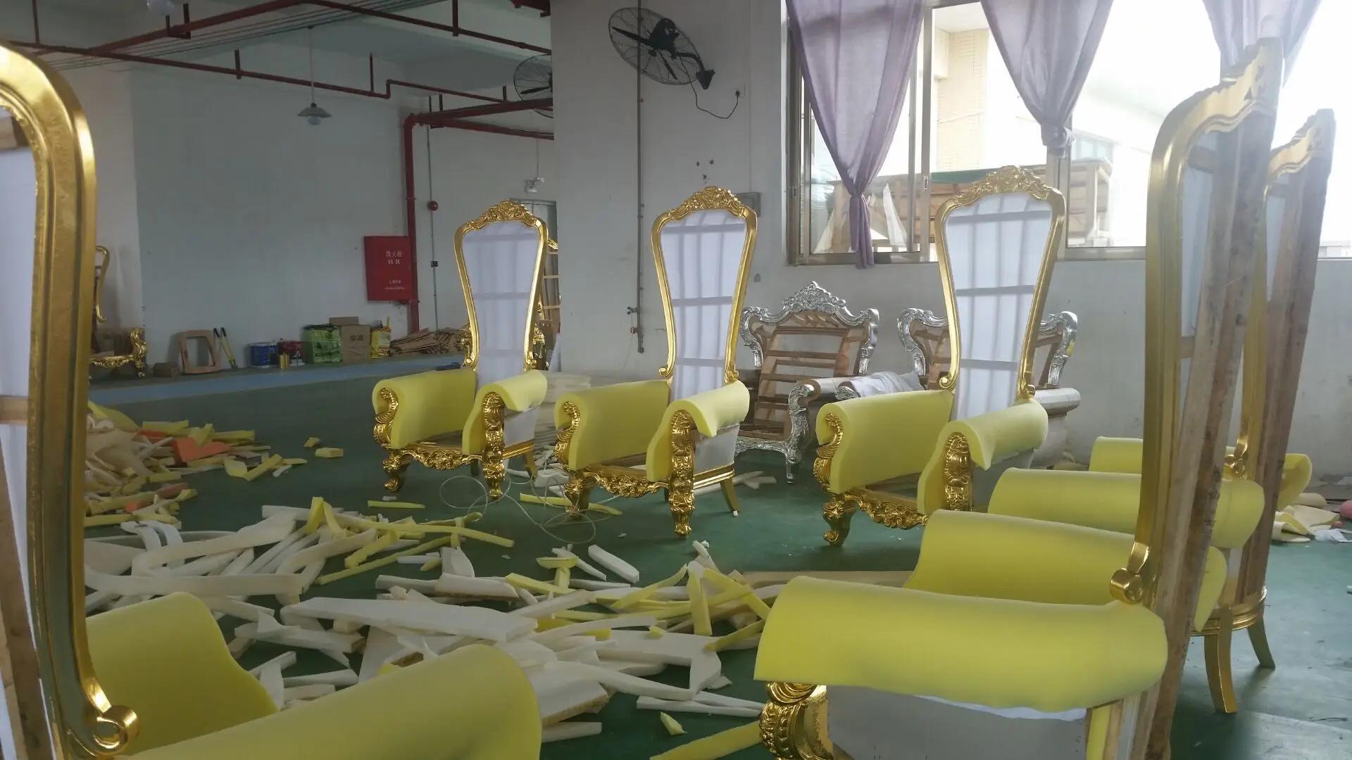 Luxury Velvet Crown Royal Chair With Gold Armrest Buy Royal Chair,Antique King Throne Chair