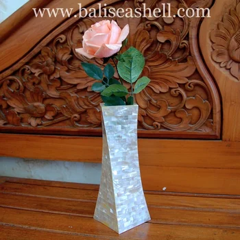 Seashell Vases Art Craftsmother Of Pearl Indonesia Buy Mother Of