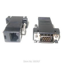 VGA Extender Male to LAN RJ45 Network Cable Female Adapter