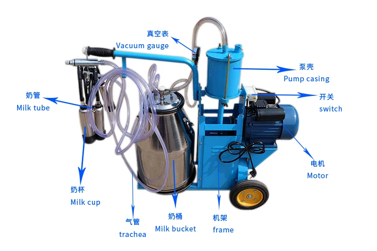 New agricultural tools piston 8 cattle and 8 sheep farm equipment milk productive making machines