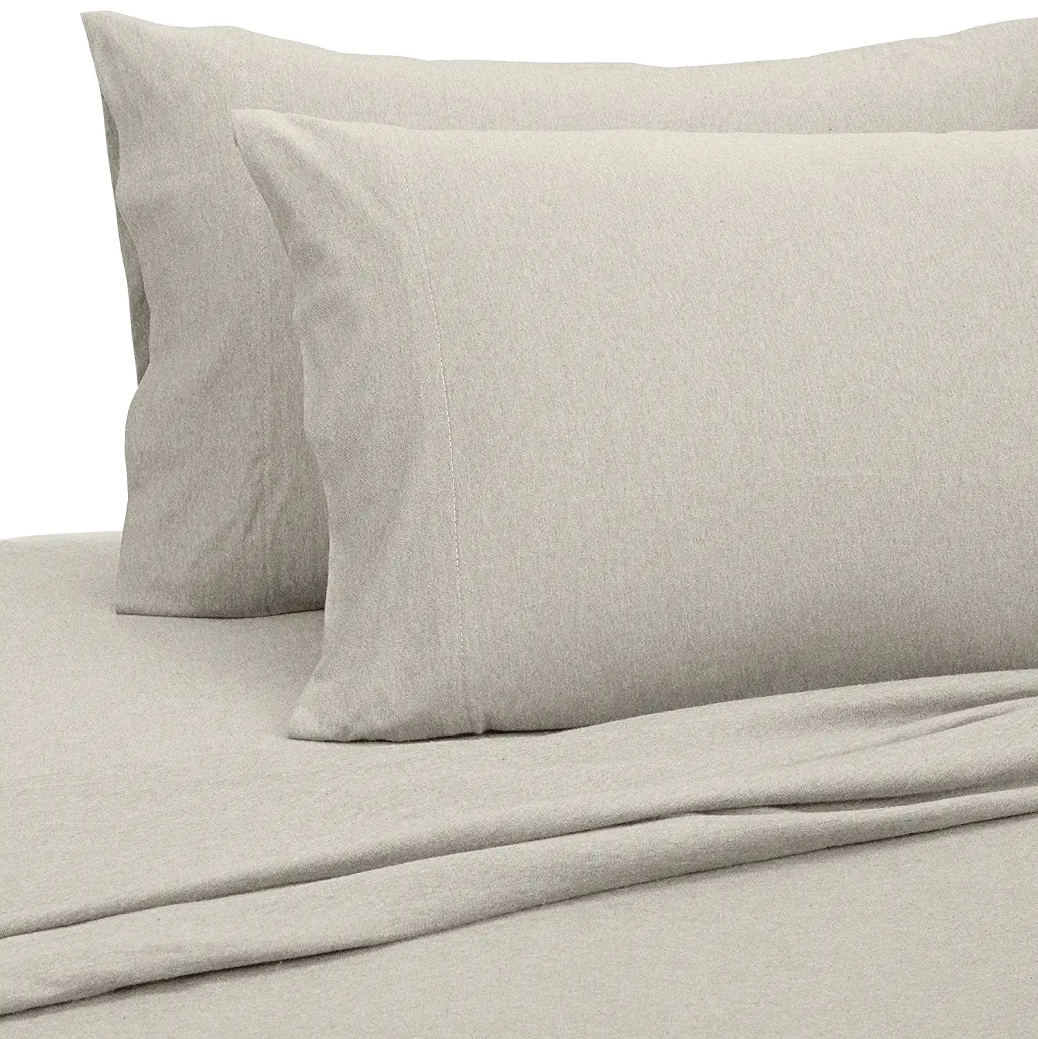 Super Soft Breathable Heather Jersey Oatmeal Sheet Set Buy Super Soft