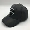 Wholesale custom running baseball cap black metal clip polyester mesh hat design your own 6 panel customized caps sports hats