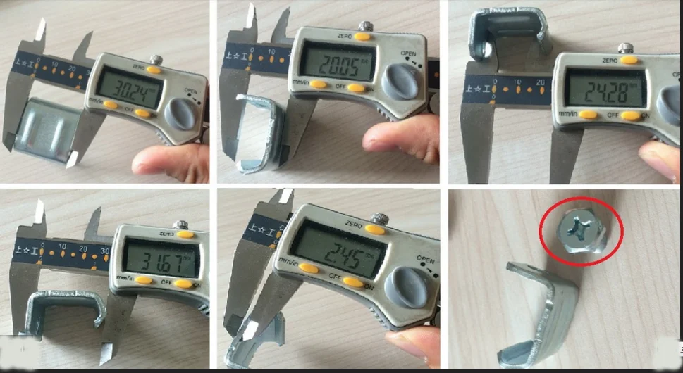 制造商镀锌板厚度为 3毫米 m 8 * 20毫米 g 夹管夹装