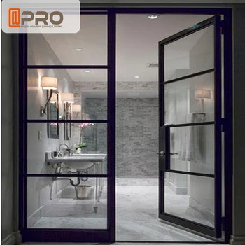 Wide Used Commercial Aluminum Swing Interior Glass Panel Door For Office And Hospital Buy Interior Glass Panel Bathroom Door Aluminum Glass Swing