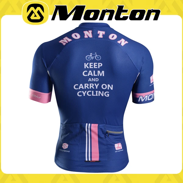 Dark blue cycling bib short sleeve set for men Monton 2015 new bike gear