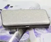 2015 Fashion Shiny Gold Clutch Clip Evening Purse Wallet Clip Credit Card Wallet Purse Make-up Pen Box Case