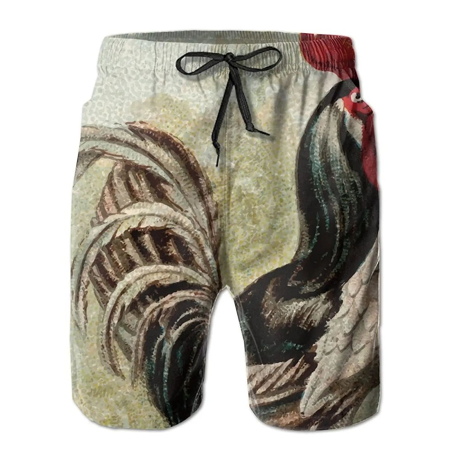 Ouxioaz Boys Swim Trunk Leaves Art Grey Beach Board Shorts