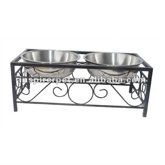 stainless steel dog bowls elevated stand