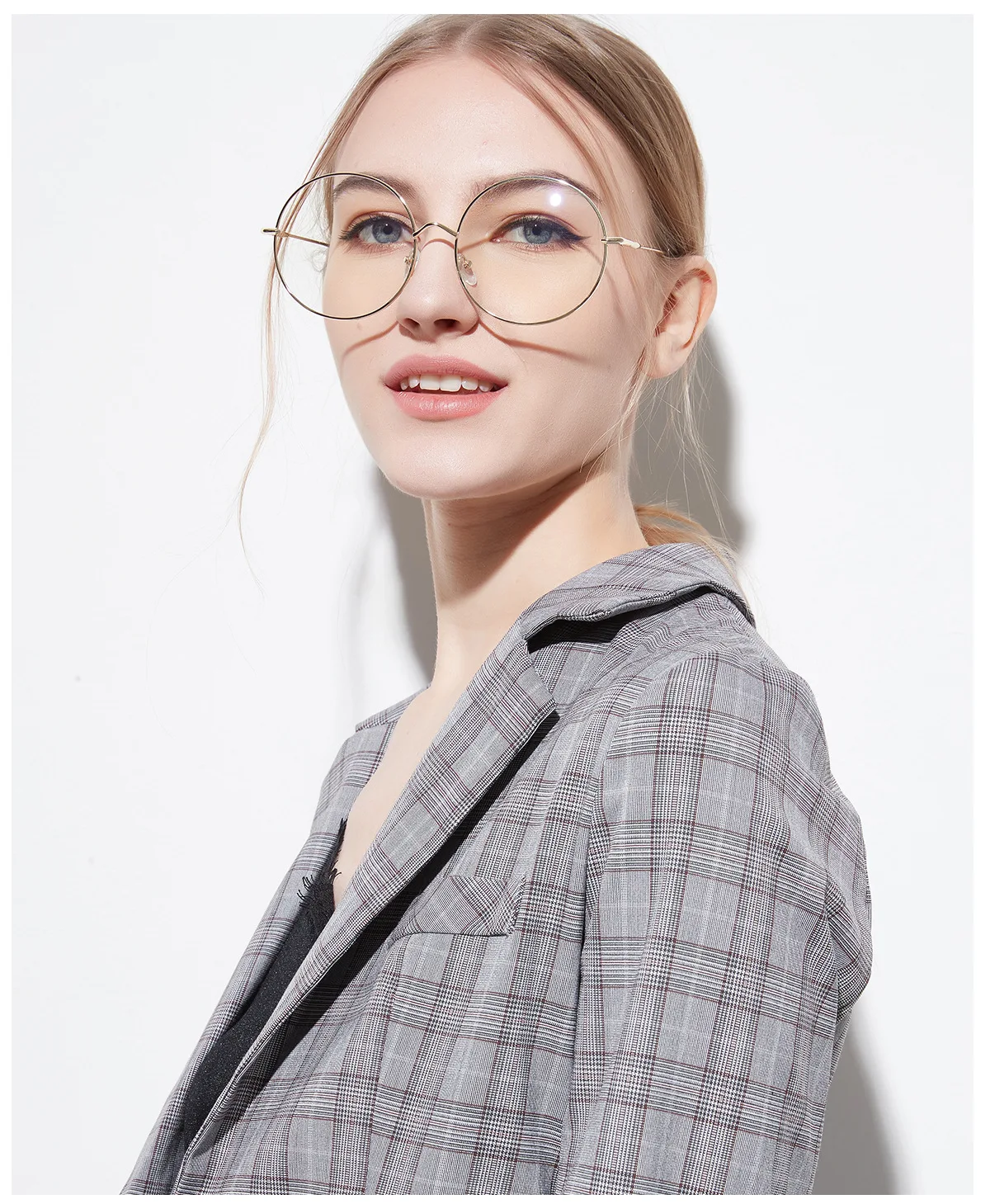 large metal frame glasses