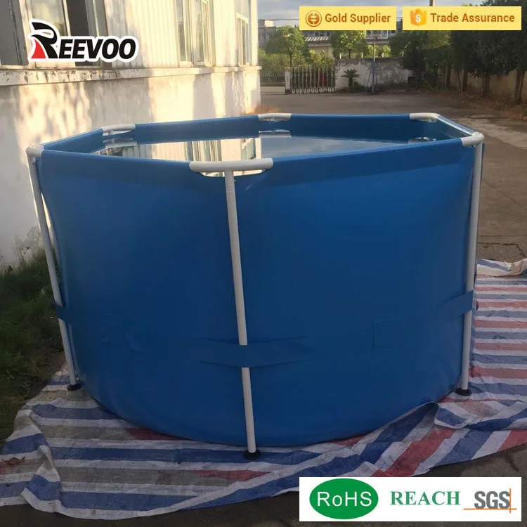 Aquaculture Flexible Round Pvc Fish Pond Farming Tank With Foldable