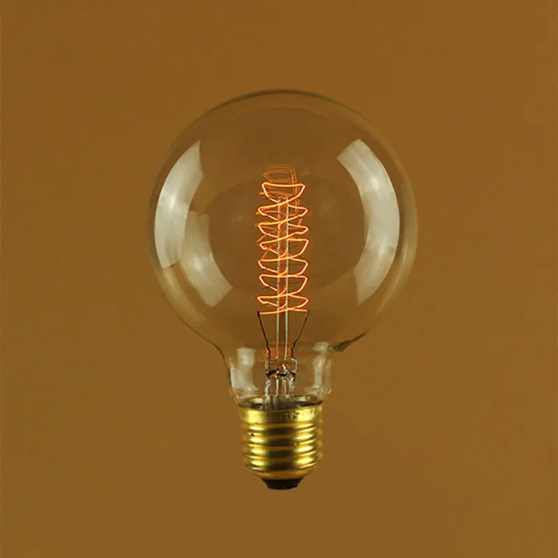 Vintage Retro Edison bulb  E26 e27  Bright Screw LED Filament g95 dimmable  Bulb 40W 60w