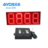 12 Inch 7 Segment Gas Station Advertising Display Board with IP65 Waterproof Cabinet and One Control Box, Two Remote Control
