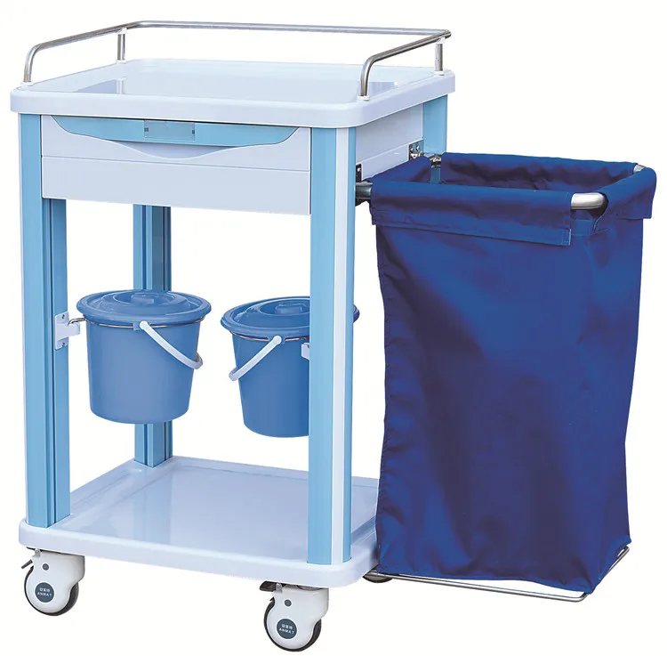 Most popular ABS mobile hospital emergency medical crash trolley cart medicine treatment trolley