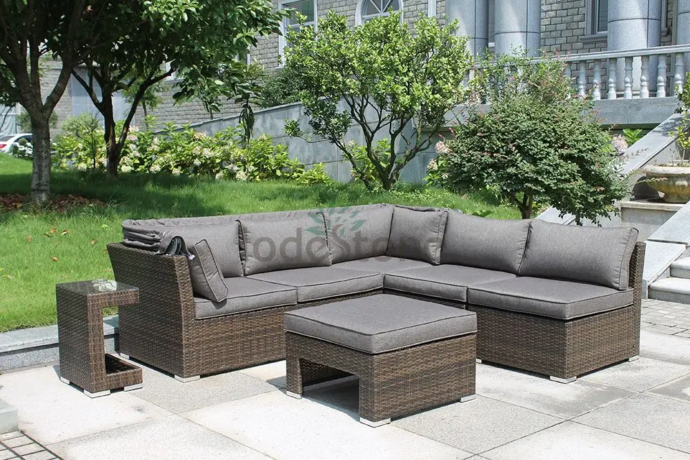 Hot Selling Garden Furniture Germany Outdoor Sectional Wicker Sofa Set