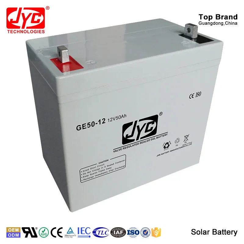 Maintenance Free Sealed Battery 12v 50ah Battery for Solar Panel