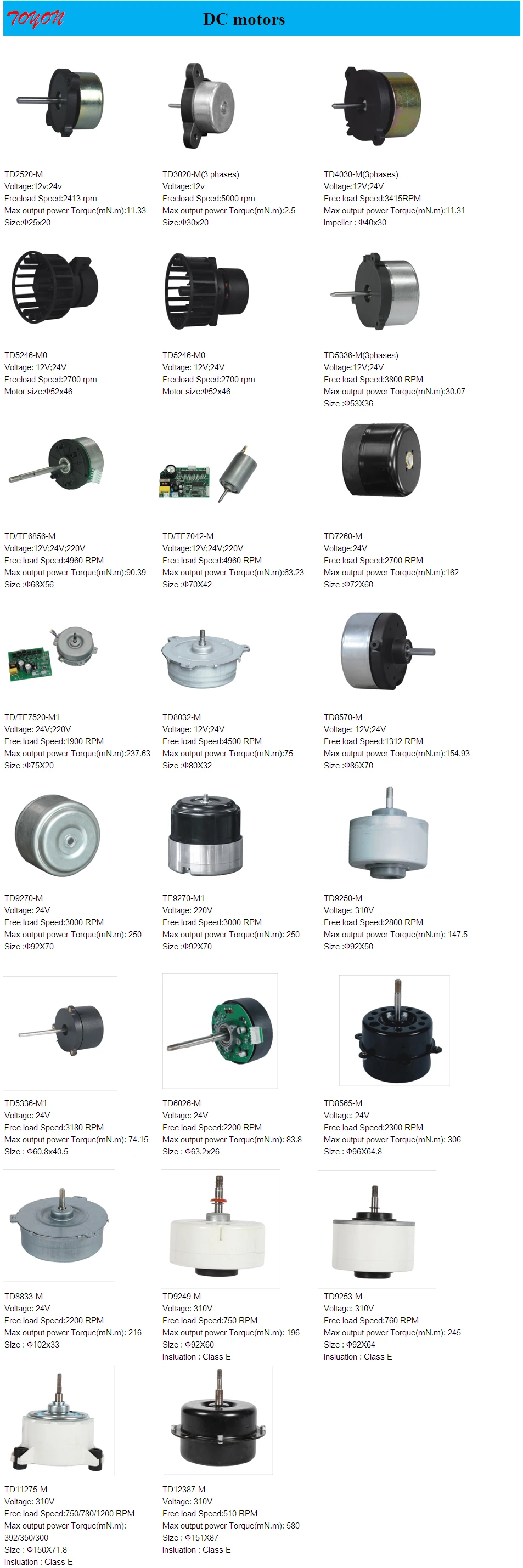 DC motors new