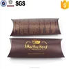 Custom pillow hair packaging box with gold foil text
