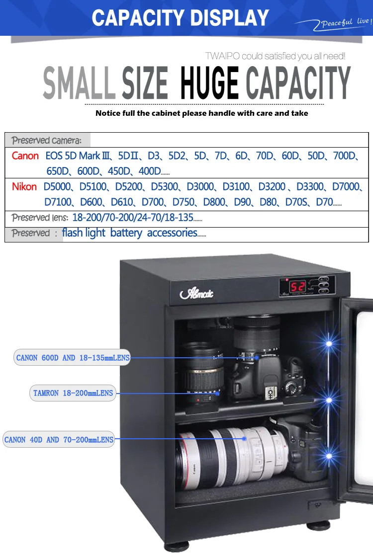 30l 2018 Storage Humidity Control Dry Box For Cameras Accessories Dry