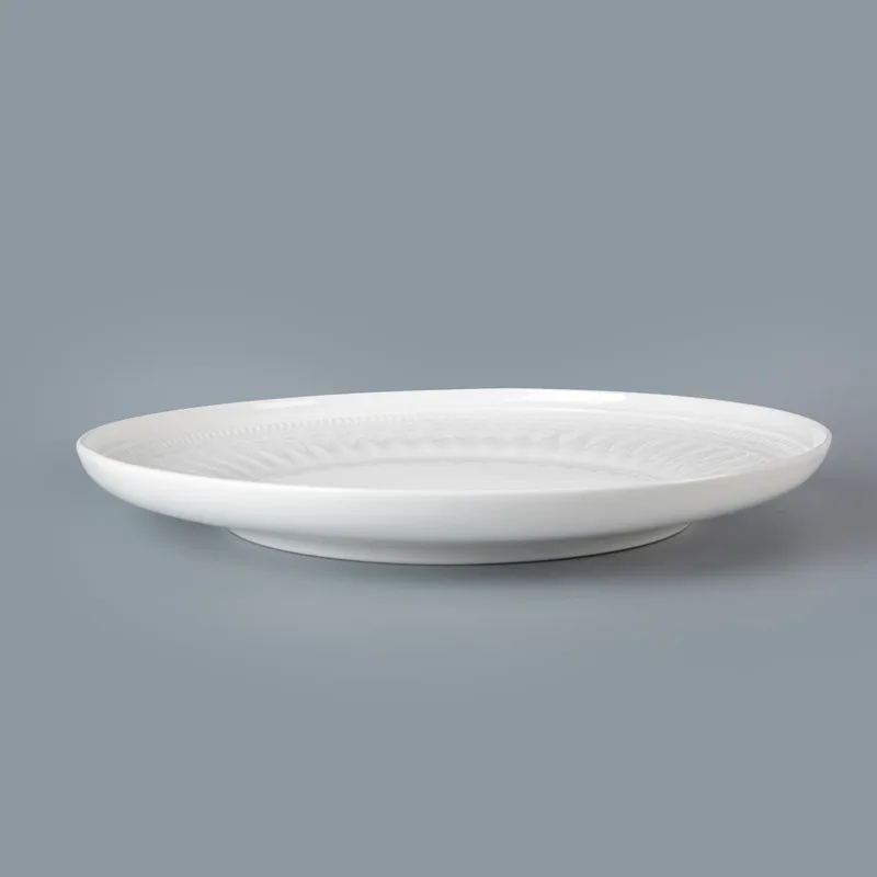 product-Two Eight-subtle linear design coupe plate durable porcelain coupe plate tableware dishes co-1