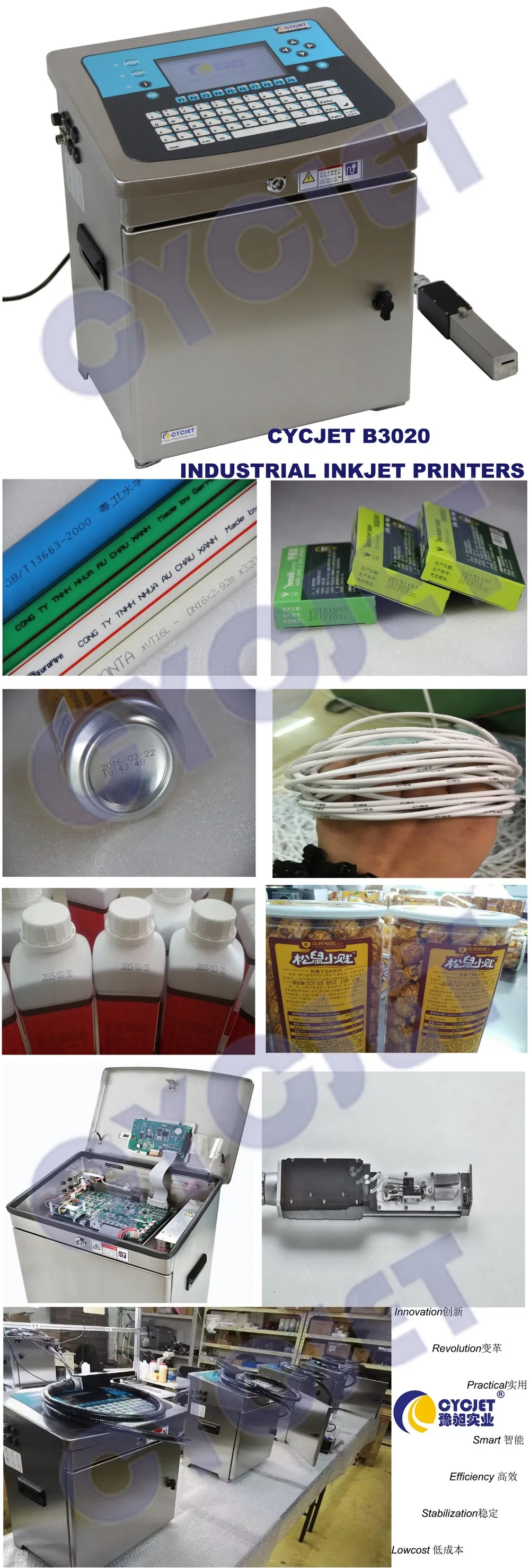 Cycjet B3020 Continuous Inkjet Printer/small Character Inkjet Printer