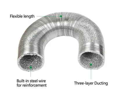 Flexible Air Duct Fan, Aluminium, PVC - detail 10