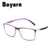Boyarn New Trend Square Ultra Light TR90 Eyeglasses Frames For Woman Man 2018 Hot Myopia frames Wholesale