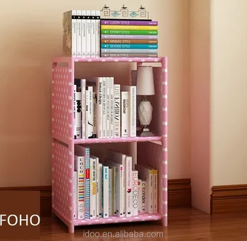 Modern Popular Design Non Woven Fabric Bookshelf Diy Bookshelf