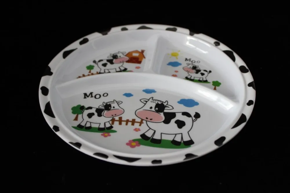 8.2inch melamine kid's meal plate