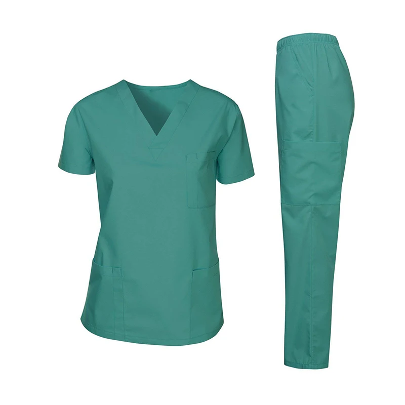 
Wholesale Natural Medical Nurse Uniforms Scrub cherokee Set - Medical Scrub Top and Pant 