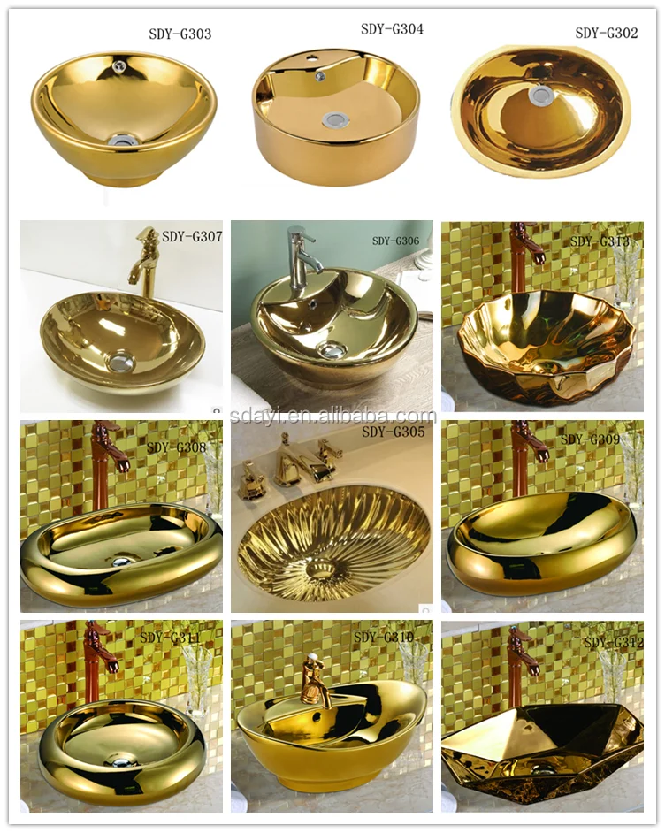 Golden Ceramic Color Wc Toilet Bowl Bathroom Two Piece Gold Toilet