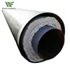 steam boiler pipeline with glass wool coated sliding support lined