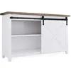 4FT Mini Sliding Barn Door Hardware Kit for Cabinet TV Stand Closet
