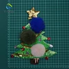 China factory supplier christmas tree sequins wholesale pom pom sew on christmas appliques