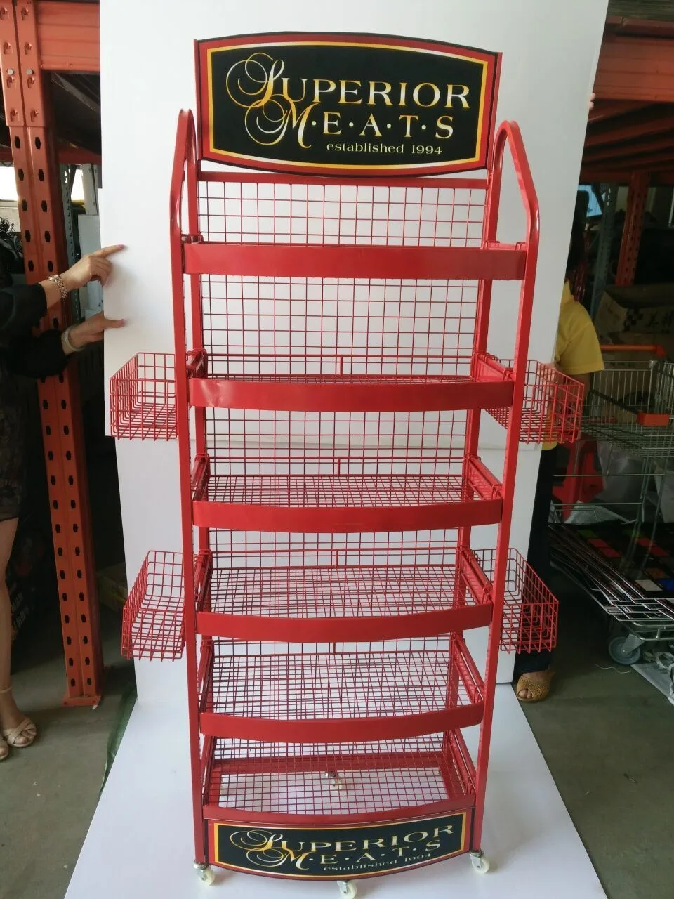 Metal Display Stand For Beef Jerky/display Rack For Retail Store And