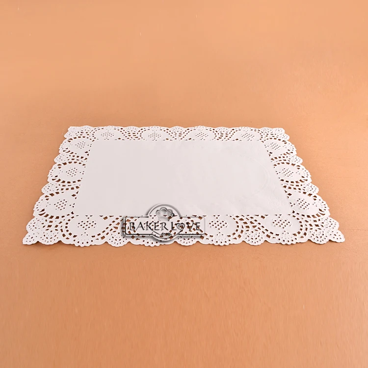 250piece /bag Rectangular Lace Paper Doilies For Party Food Tray Buy