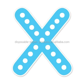 happy birthday banner blue x polkadots alphabet letters diy bunting