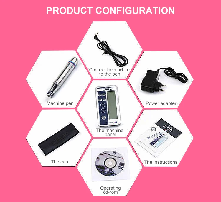 Professional permanent makeup pen eyebrow tattoo machine gun