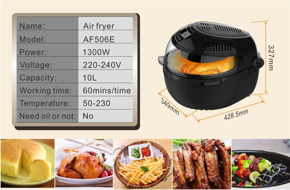New Arrival 1300w Powerful Multi Function Air Fryer,Popcorn Machines