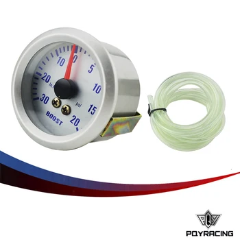Pqy Racing Silver Car Universal Pointer 2 52mm Bar Turbo Boost Pqy Racing Silver Car Universal Pointer 2 52mm Bar Turbo Boost Gauge