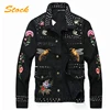 Popular Elements Decorated Punk Studded Leather Jacket