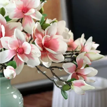 Newest Design Magnolia Flowers Home Wedding Decoration Real Touch