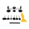 auto body dent puller slide straightening dents golden aluminum mini lifter with glue pulling tabs car repair pdr tools