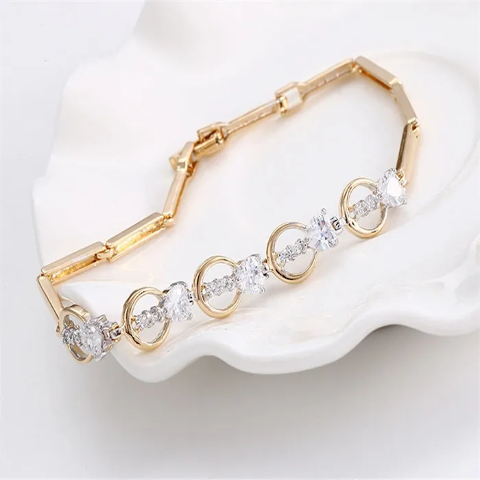 72991 High Quality Fashion Multicolor Dubai Gold Bracelet Latest Models