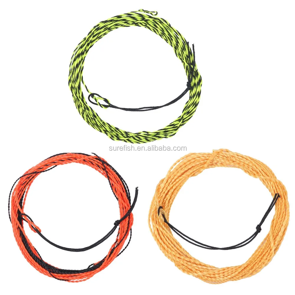 10Pieces Braided Leader Loop Connector Fly Fishing Loop Connectors 30lb