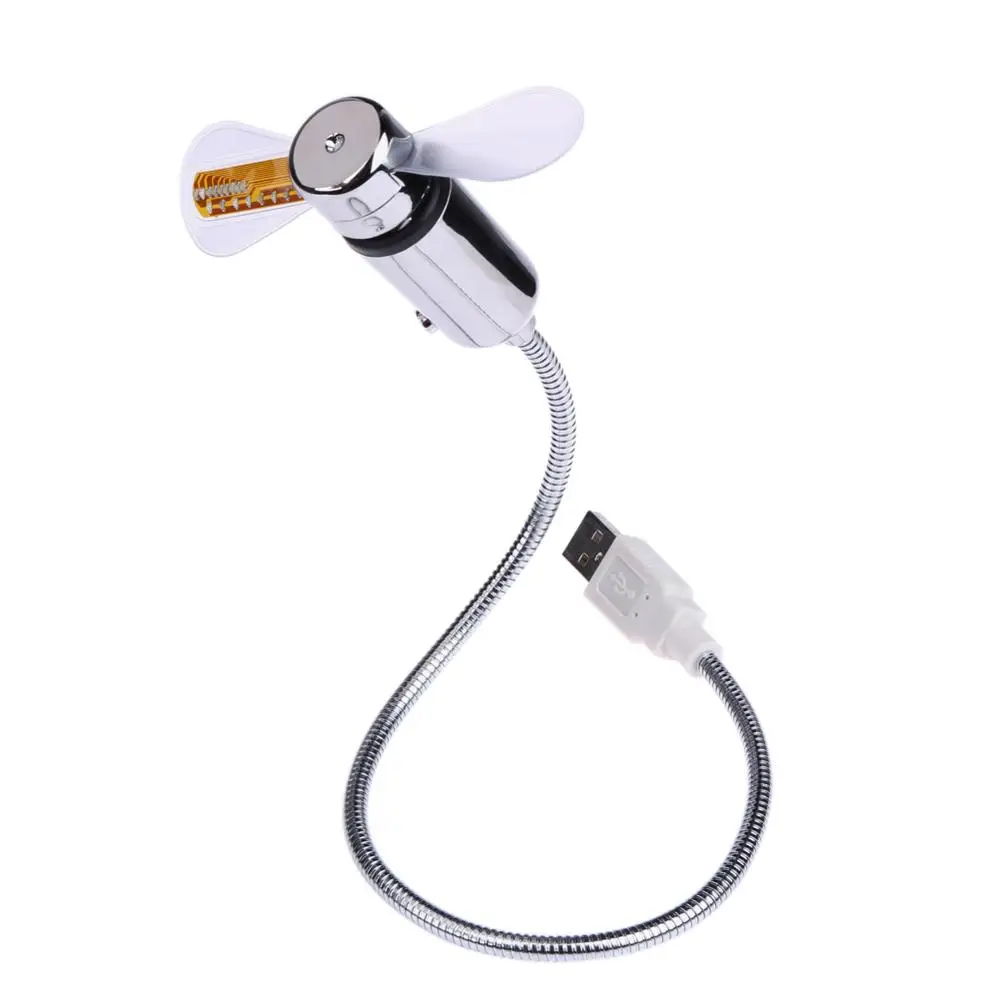 Diy Usb Gadget Mini Usb Fan Flexible Programmable Led Cooler Cooling